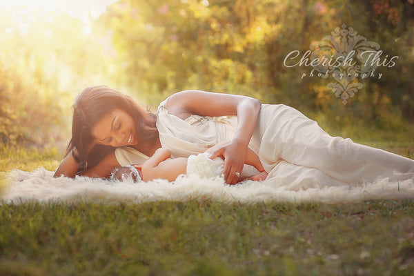 Artemus Robe • Chiffon Robe • Maternity Gown • Sheer Robe • Maternity Photos • Elegant Drape Back Robe • Pregnancy Lingerie • Robe Set • by Sew Trendy