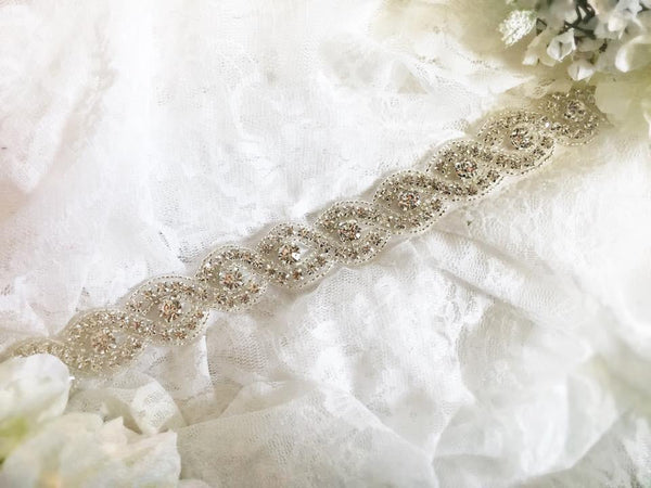 Brooklyn Crystal Sash • by Sew Trendy | READY TO SHIP • by Sew Trendy