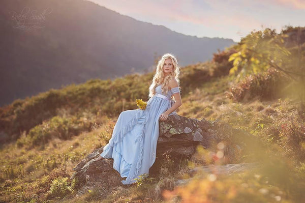 Clara Gown • Vintage Inspired Ruffled Infinity Gown • by Sew Trendy