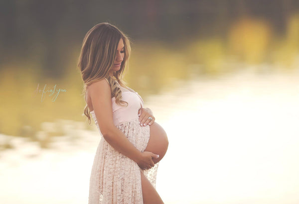 Jennifer Gown Lace Maternity Gown • Sweetheart Style Maternity Gown • Lace Dress • Bridesmaid Dress • Senior Photo Shoot • by Sew Trendy