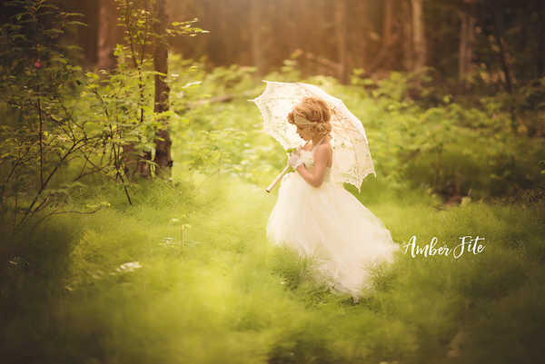 CLEARANCE | Lace Parasol • Vintage Parasol • 30" Parasol • Lace Wood Parasol • Parasol Umbrella • Lace Umbrella | Ready To Ship • by Sew Trendy