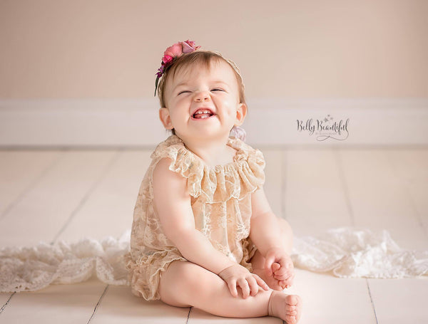 Stella Infant Gown • Vintage Baby Lace Gown • Vintage Chiffon Gown • Infant Nightgown • Baby Chemise • by Sew Trendy