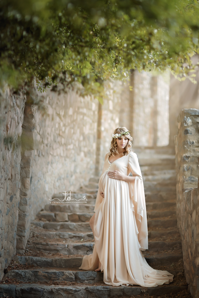 Mommy & Me Robe Set • Lenora & Laura Robe Set • Maternity Robe • Renaissance Style Robe • Chiffon Robe • Sheer Robe • by Sew Trendy