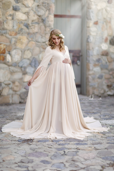 Mommy & Me Robe Set • Lenora & Laura Robe Set • Maternity Robe • Renaissance Style Robe • Chiffon Robe • Sheer Robe • by Sew Trendy