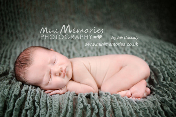 CLEARANCE | Ruffle Blanket • REVERSIBLE Backdrop • Texture Blanket Photo Prop | Ready to Ship • by Sew Trendy