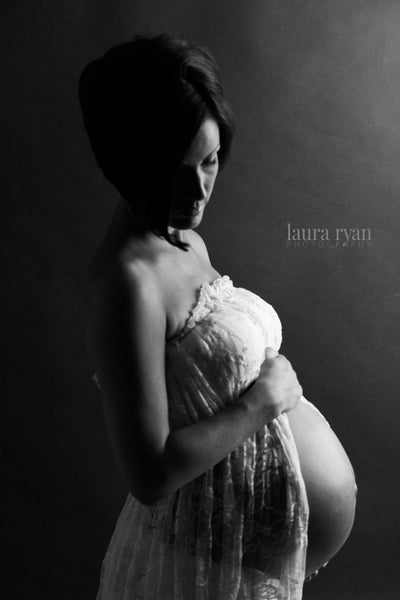 Valerie Gown • Lace Maternity Gown • Vintage Lace Dress • Maternity Lingerie Robe • Vintage Bohemian Dress • Chemise • Nightgown • Nightey • by Sew Trendy