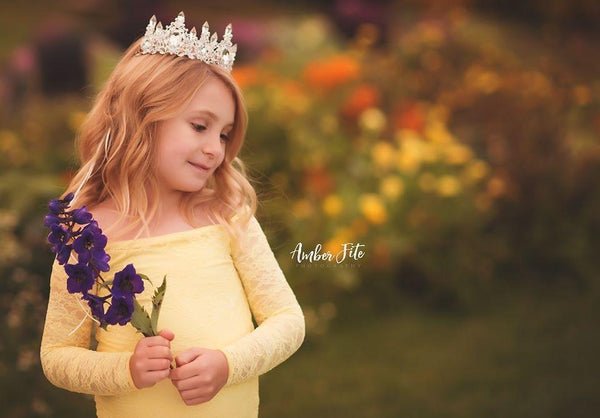 Ravenna Princess Rhinestone Crown • Newborn Crown • Photo Prop • Silver | Ready To Ship