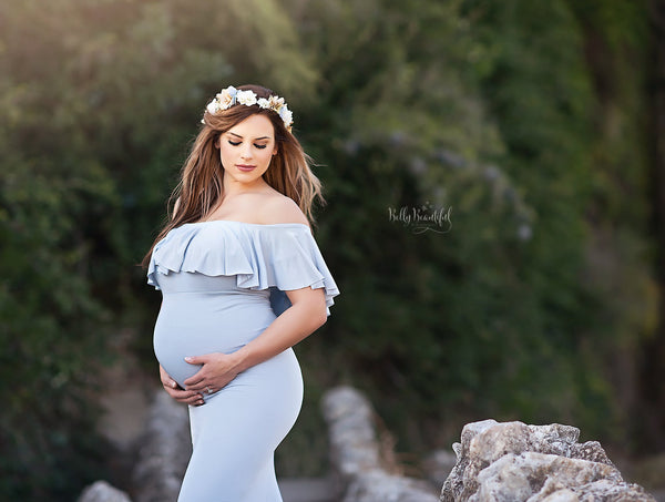 Estelle Floral Crown • Princess Floral Halo • Maternity Halo • Flower Girl Crown • Vintage Headband • Wedding Headpiece | Ready To Ship • by Sew Trendy