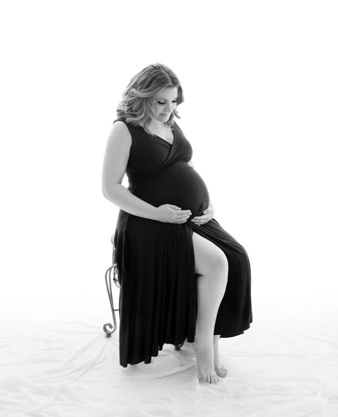 Mercedes Labor and Delivery Gown • Birth Story Gown • Tank Style Maternity Gown • Tea Length Maternity Gown • Maternity Maxi • by Sew Trendy