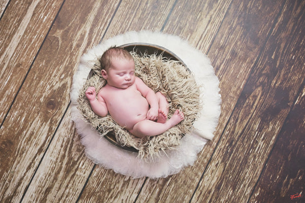 CLEARANCE | Organic Wool Layer • Blue Rain or Ivory • Felted Wool • Newborn Photo Prop | Ready to ship • by Sew Trendy