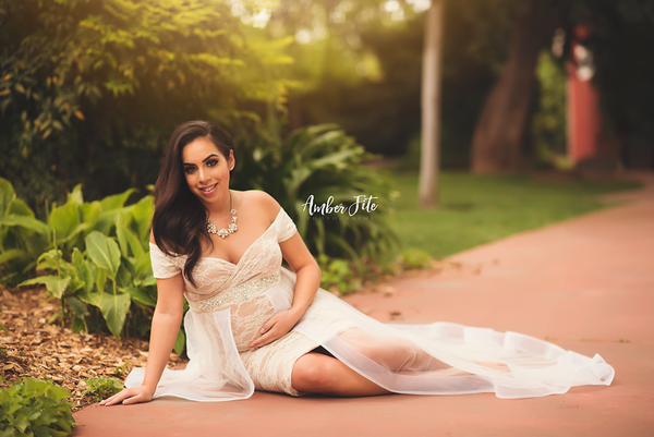 Vivica Gown • Maternity Cocktail Dress • Maternity Bridesmaid Gown • Bridal Gown • Princess Tutu • Detachable Bustle Gown • by Sew Trendy