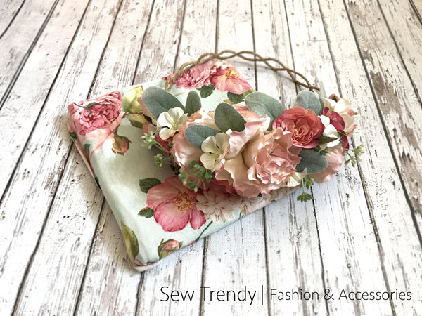 Anistyn Flower Crown • Blush Rose Crown • Wedding Flower Crown • Blush Pink Floral Crown | Ready To Ship • by Sew Trendy