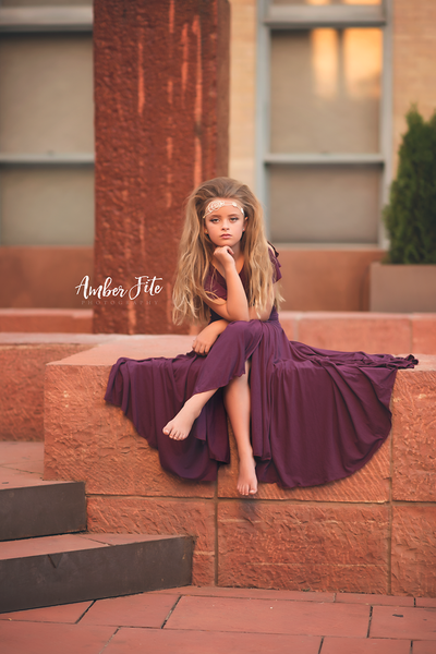 Billie Drop Waist Gown • Girls Couture Gown • Girls Vintage Dress • Girls Flapper Style Dress • Full Circle Dress • Full Circle Skirt Gown • by Sew Trendy