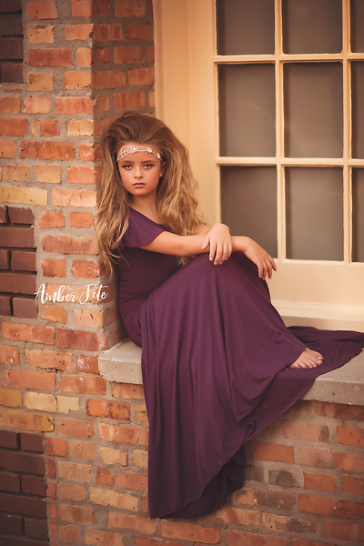 Billie Drop Waist Gown • Girls Couture Gown • Girls Vintage Dress • Girls Flapper Style Dress • Full Circle Dress • Full Circle Skirt Gown • by Sew Trendy