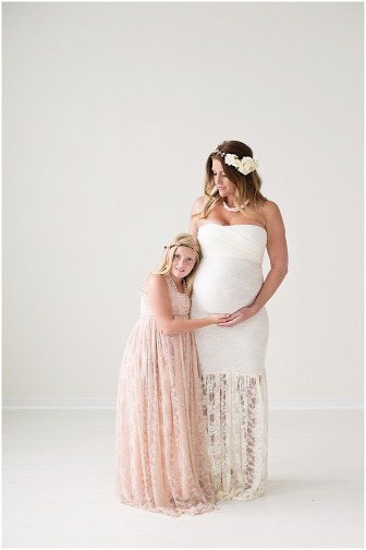 Marilyn Gown • Hand Made Maternity Gown • Lace Mermaid Style Sweetheart Maternity Gown • by Sew Trendy