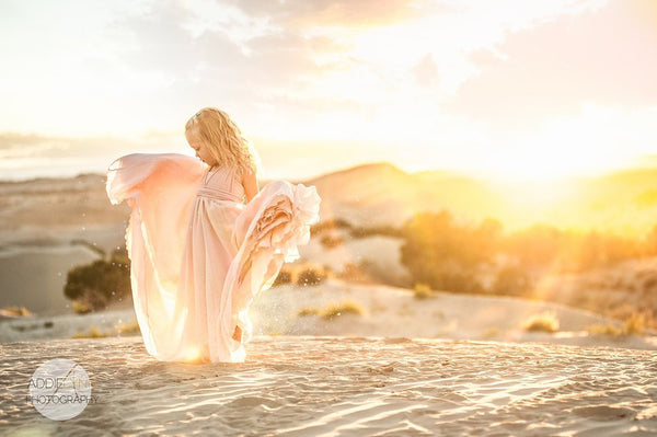 Sidney Gown • Chiffon Gown • Infinity Girls Gown • Princess Dress • Modeling Gown • Full Circle Dress • Flower Girl • Infinity Top Dress • by Sew Trendy