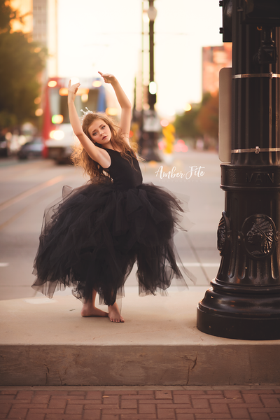 Odette Girls Hi Low Couture Tutu • Girls Dance Dress • Tutu Gown • Dancer Tutu • by Sew Trendy