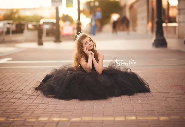 Odette Girls Hi Low Couture Tutu • Girls Dance Dress • Tutu Gown • Dancer Tutu • by Sew Trendy