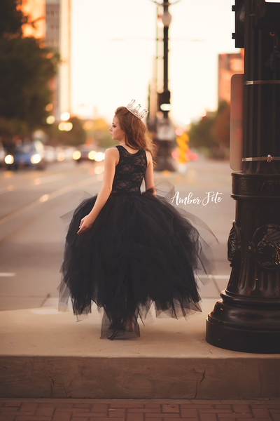 Odette Girls Hi Low Couture Tutu • Girls Dance Dress • Tutu Gown • Dancer Tutu • by Sew Trendy