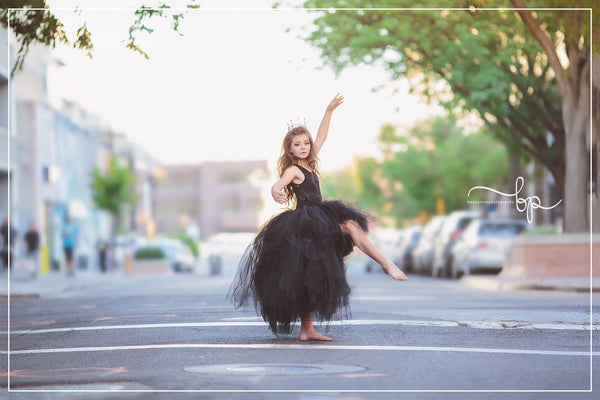 Odette Girls Hi Low Couture Tutu • Girls Dance Dress • Tutu Gown • Dancer Tutu • by Sew Trendy