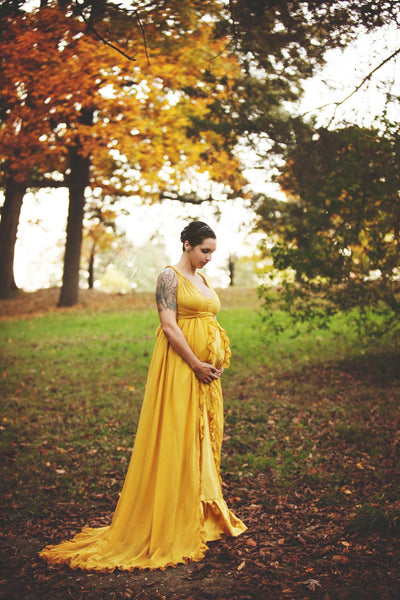 Clara Gown • Vintage Inspired Ruffled Infinity Gown • by Sew Trendy