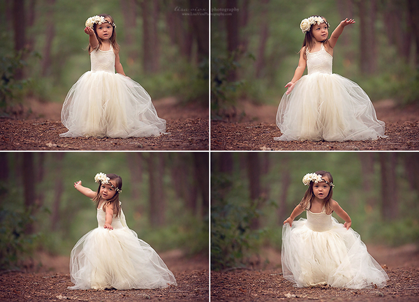 Madison Gown • Bridal Tulle Lace Lined Knit Top Girls Tutu • by Sew Trendy
