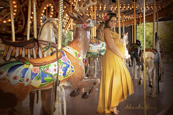 Blaire Hi Low Gown • Hi Low Cocktail Dress • Maternity Cocktail Dress • Flutter Sleeve Top • Knit Hi Low Maternity Gown • Maxi Dress • Pregnancy Dress • by Sew Trendy