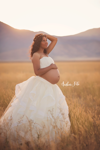 Constance Tutu Set • Constance Couture Maternity Tutu • Couture Tutu and Top Set • Maternity Gown • Organza Dress • Maternity Photo Prop • Bridesmaid • Wedding • by Sew Trendy