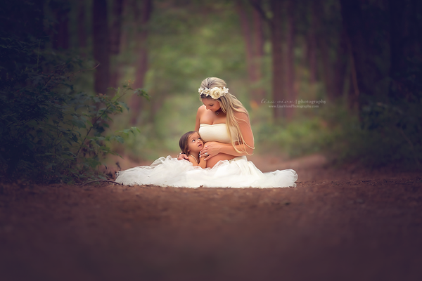 Mommy & Me Gown Set • Michelle & Madison • Michelle Maternity Tutu Set • Madison Girls Tutu • Tutu Maternity Skirt and Lace Bralette Set • Bridal Tulle Satin Lining Tutu • Princess Tutu • Photo Prop Tutu • by Sew Trendy