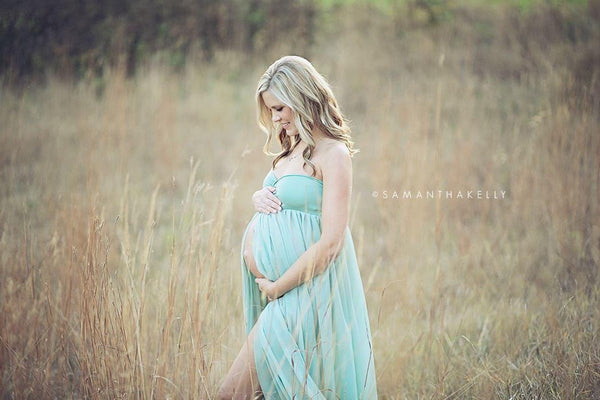 Rebecca Gown • Sheer Chiffon Maternity Gown • Sweetheart Style • Maternity Gown • Maxi Dress • Senior Photos Shoot • Bridesmaid Dress • by Sew Trendy