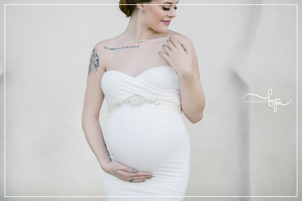 London Crystal and Pearl Sash | READY TO SHIP • by Sew Trendy