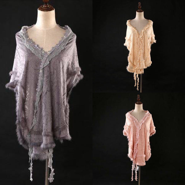 Arwen Shawl • Fur Shawl • Accessories • Ready to ship