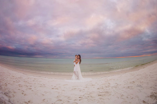 Ashley Gown • Ruffled Lace Maternity Gown • Sweetheart Maternity Gown • Vintage Maxi Dress • Senior Photo Shoot • Bridesmaid Dress • by Sew Trendy