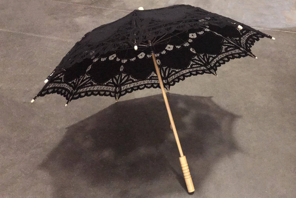 CLEARANCE | Lace Parasol • Vintage Parasol • 30" Parasol • Lace Wood Parasol • Parasol Umbrella • Lace Umbrella | Ready To Ship • by Sew Trendy