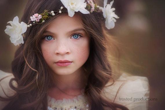 Cambri Natural Floral Crown • Grapevine Crown • Bohemian Floral Crown • Organic Halo • Wedding Headpiece• Flower Girl | Ready to Ship • by Sew Trendy