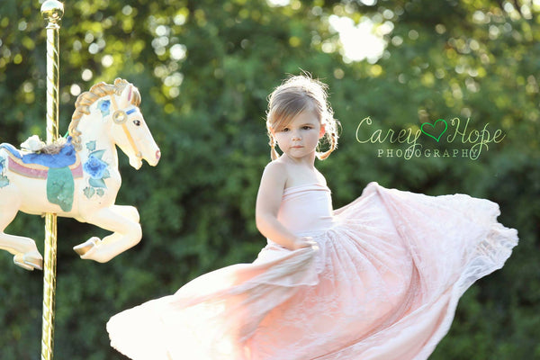 Charlie Gown • Girls Infinity Gown • Girls Lace Infinity Gown • by Sew Trendy