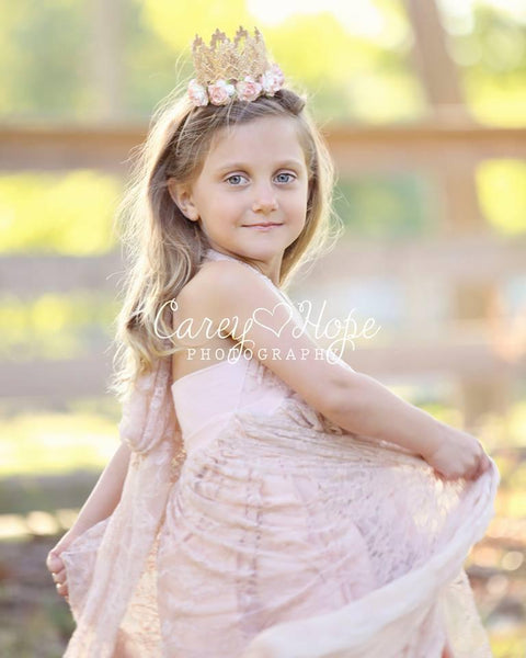 Charlie Gown • Girls Infinity Gown • Girls Lace Infinity Gown • by Sew Trendy