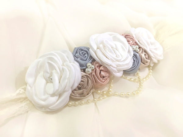 Gender Reveal Sash • Floral Sash | READY TO SHIP • by Sew Trendy