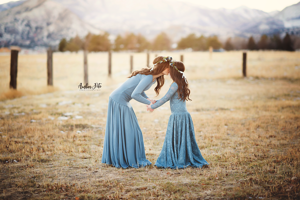 Eliana Gown • Girls Jersey Princess Dress • by Sew Trendy