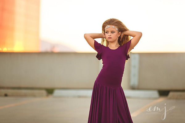 Billie Drop Waist Gown • Girls Couture Gown • Girls Vintage Dress • Girls Flapper Style Dress • Full Circle Dress • Full Circle Skirt Gown • by Sew Trendy