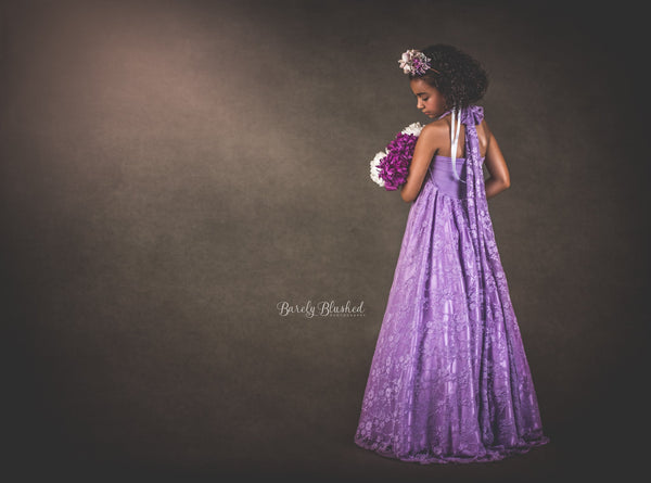 Charlie Gown • Girls Infinity Gown • Girls Lace Infinity Gown • by Sew Trendy