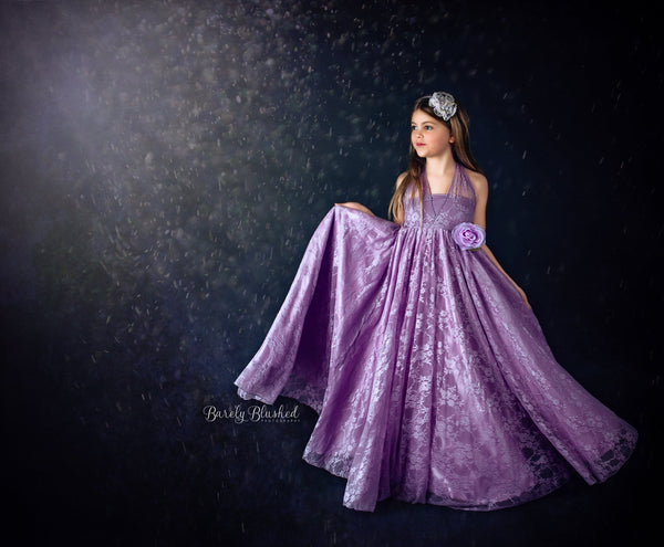 Charlie Gown • Girls Infinity Gown • Girls Lace Infinity Gown • by Sew Trendy