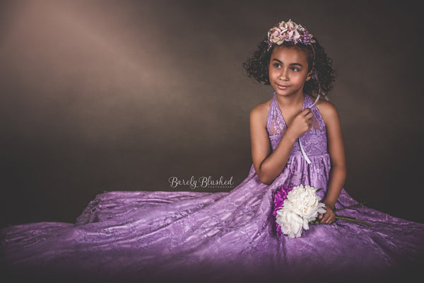 Charlie Gown • Girls Infinity Gown • Girls Lace Infinity Gown • by Sew Trendy