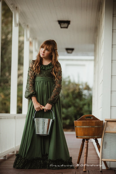 Mommy & Me Gown Set • Marina & Maria Set • Country style mommy and daughter gown • Vintage Lace Dress • Vintage Bohemian Dress • by Sew Trendy