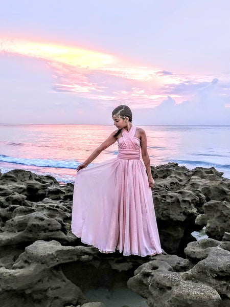 Sidney Gown • Chiffon Gown • Infinity Girls Gown • Princess Dress • Modeling Gown • Full Circle Dress • Flower Girl • Infinity Top Dress • by Sew Trendy