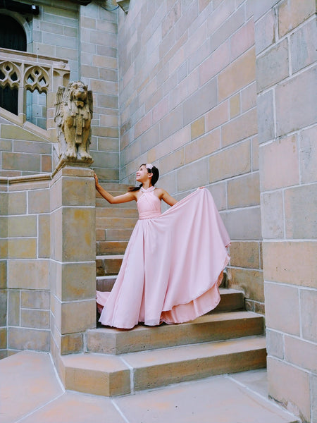 Sidney Gown • Chiffon Gown • Infinity Girls Gown • Princess Dress • Modeling Gown • Full Circle Dress • Flower Girl • Infinity Top Dress • by Sew Trendy