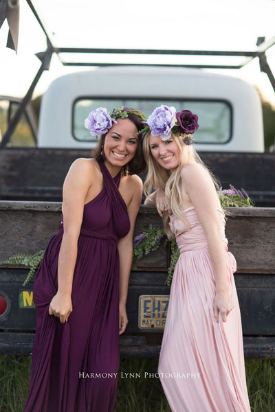 Mommy & Me Gown Set • Infinity Gown • Leyah & Amelia Set • Maternity Dress • Pregnancy Gown • Bridesmaid Dress • Girls dress • Flower Girl Dress • Boho Dress • by Sew Trendy
