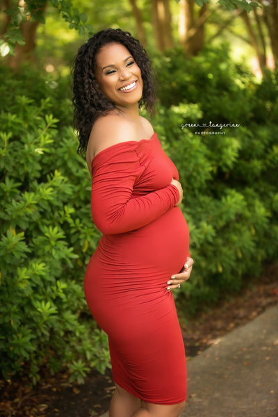 Sonja Dress • Cocktail Gown • Low Back Cocktail Dress • Knee Length Maternity Gown • Slim Fit Gown • Cocktail Dress • by Sew Trendy