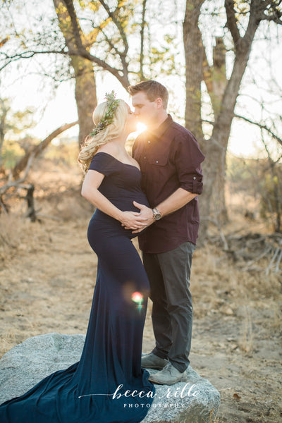 Audrey Gown • Fitted Maternity Gown • Cap Sleeve Maternity Gown • Slim Fit Gown • Sweetheart Style Dress • Bridesmaid Dress • Event Gown • Photo Shoot • by Sew Trendy