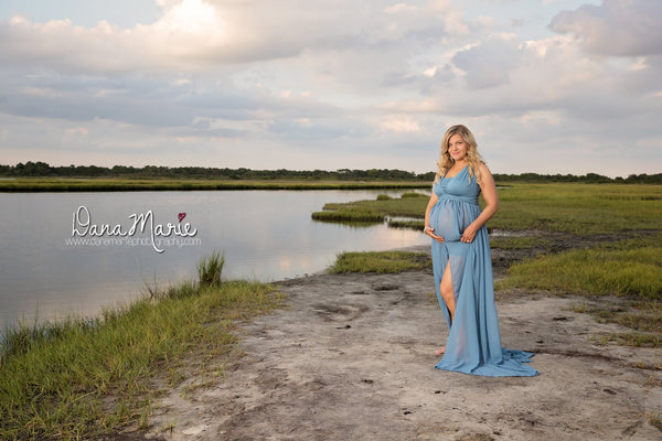 Celeste Gown • Chiffon Infinity Gown • Maternity Gown • Bridesmaid Dress • Senior Photo Shoot • Boho Dress • by Sew Trendy